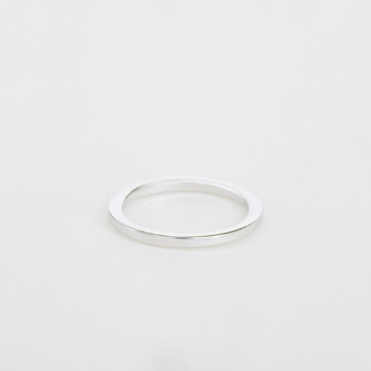 womens platinum flat ring