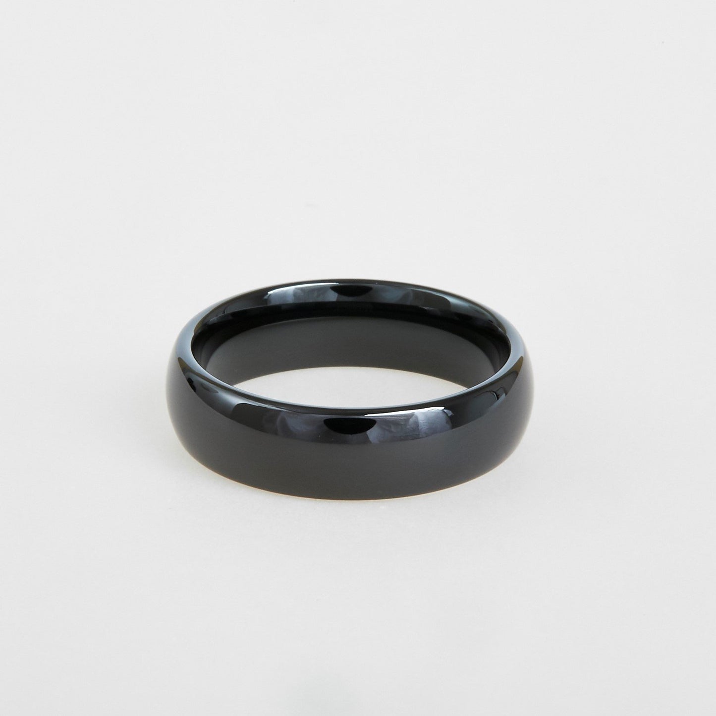 black tungsten men's wedding band 6mm