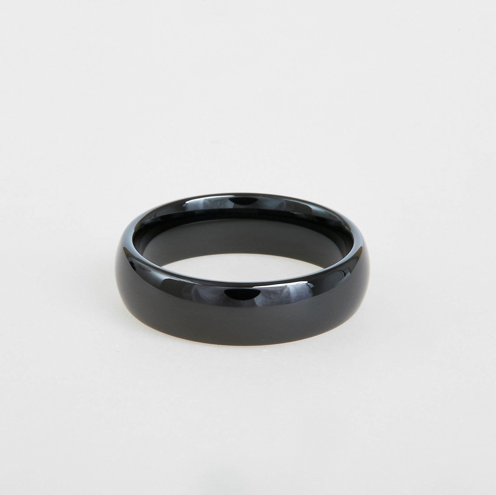 black tungsten men's wedding band 6mm