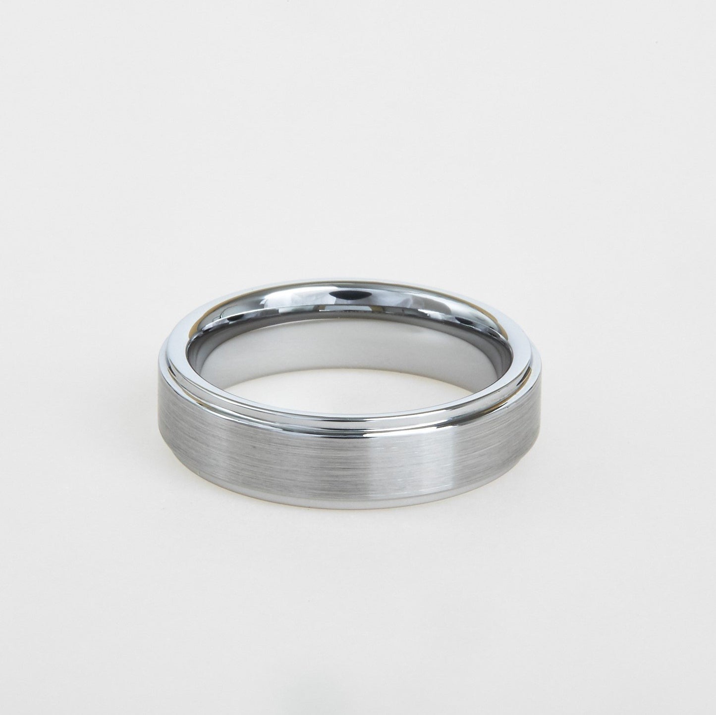 mens tungsten edge wedding band 6mm