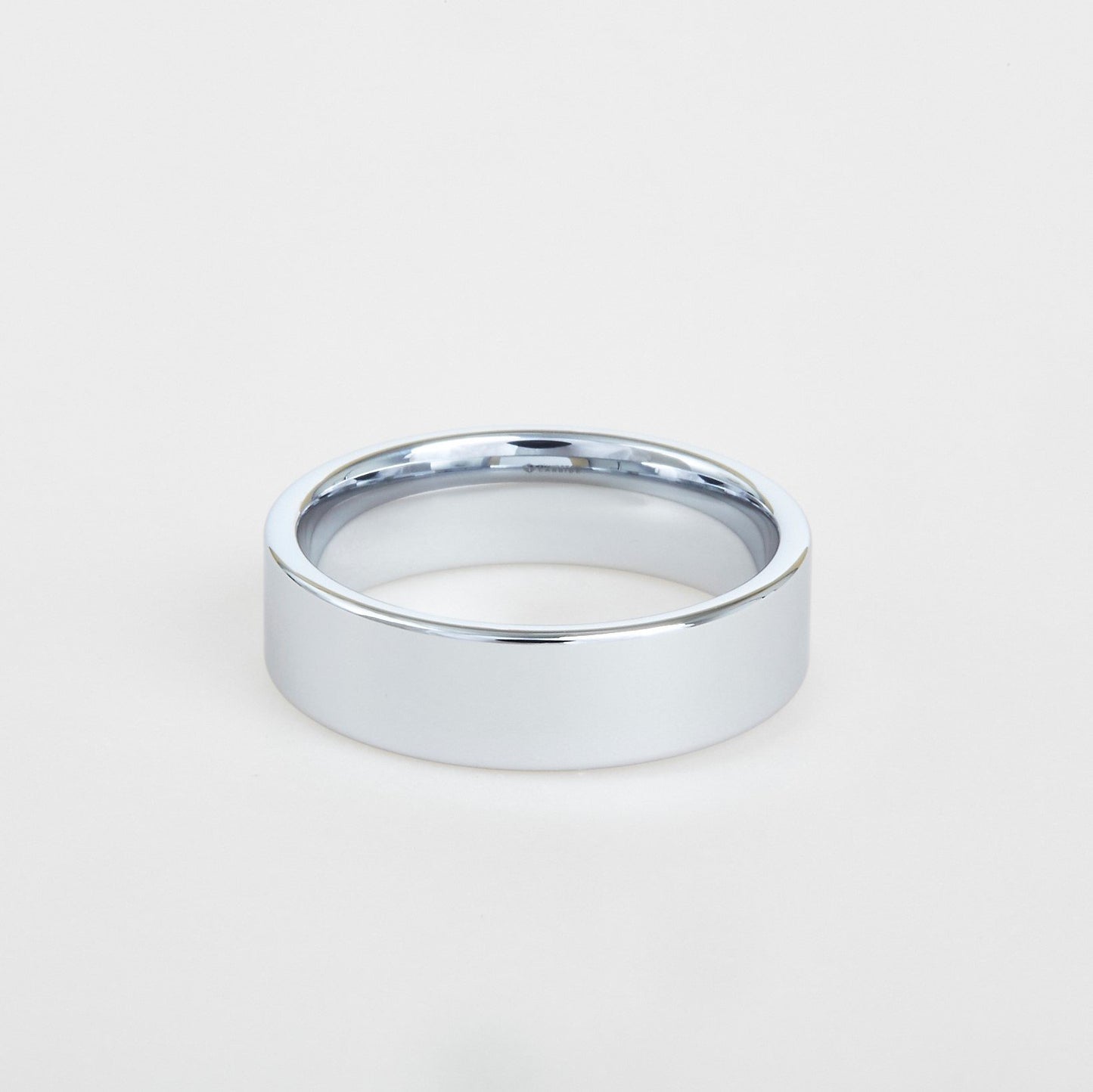 mens flat tungsten wedding band 8mm