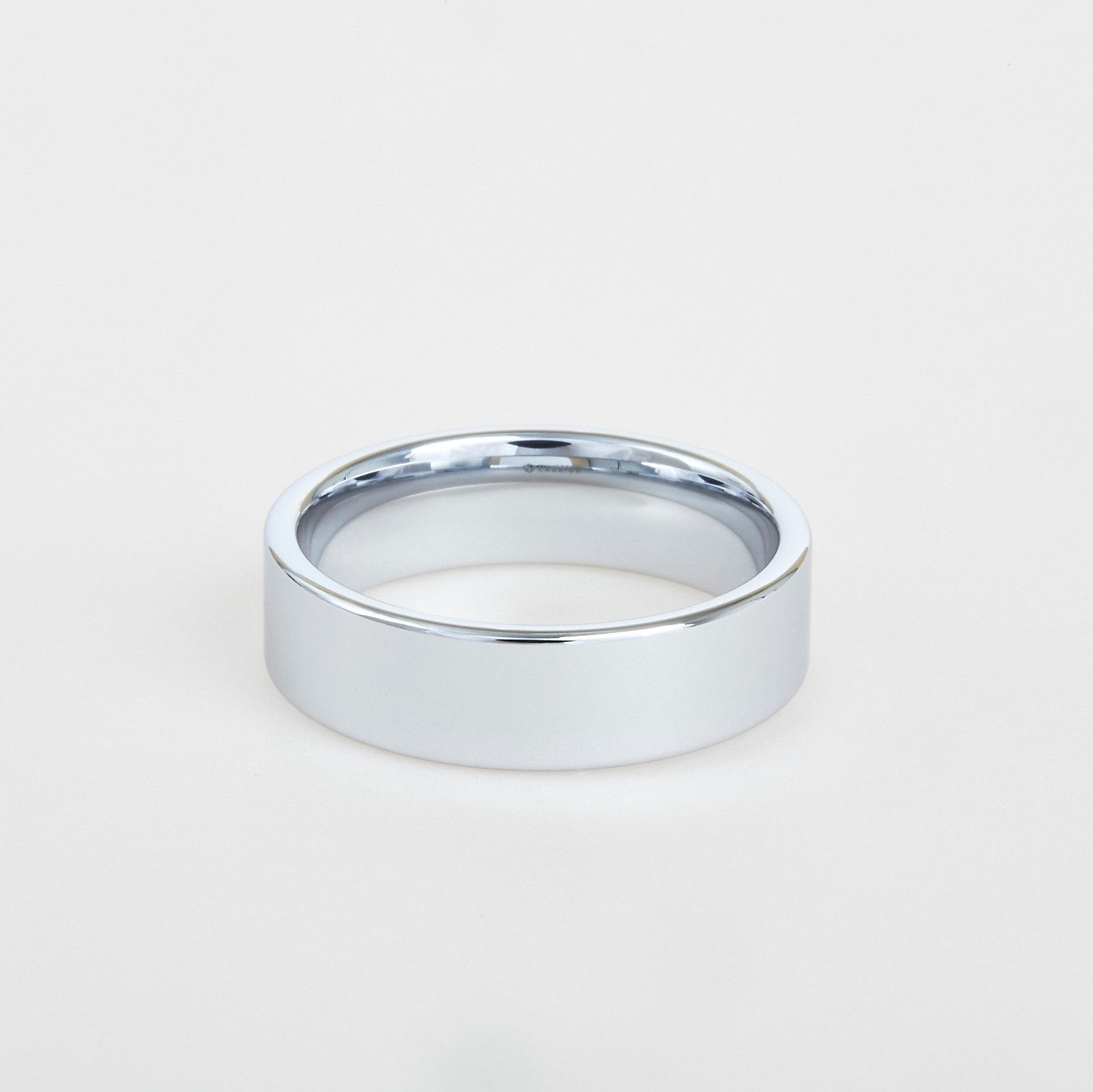 mens flat tungsten wedding band 8mm