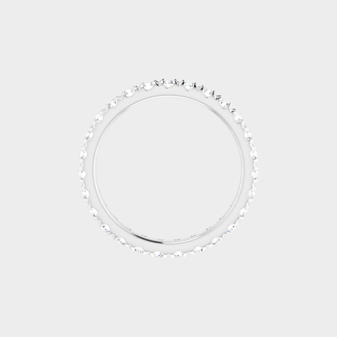 white gold diamond eternity band